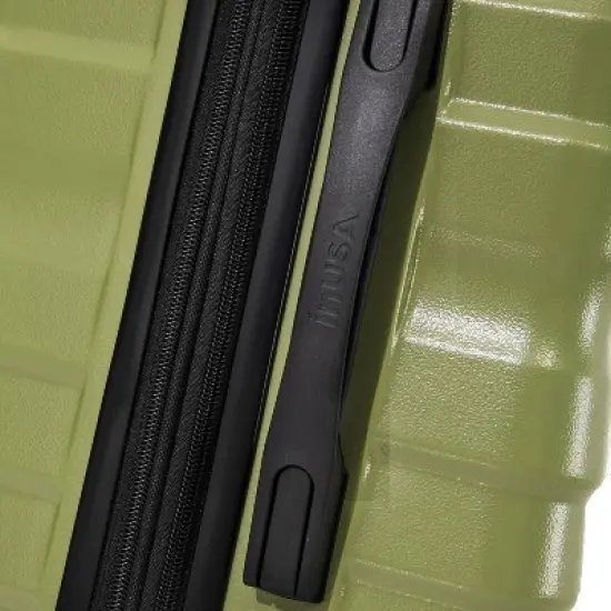 InUSA Aurum Lightweight Hardside Medium Checked Spinner Suitcase - Green image {8}