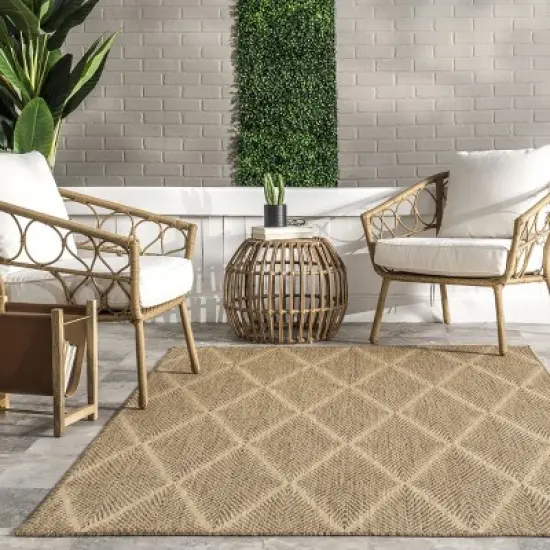 nuLOOM Shona Moroccan Lattice Indoor/Outdoor Patio Area Rug image {7}