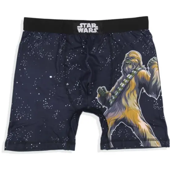 Star Wars Mens' 2 Pack Chewbacca Boxers Underwear Boxer Briefs Black image {3}