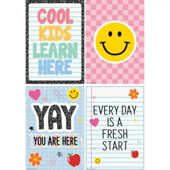 Teacher Created Resources&reg; Cool for School Positive Sayings Small Poster Pack, 12 Posters image {3}