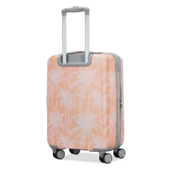 American Tourister Modern Hardside Carry On Spinner Suitcase - Coral Palms: Multicolored Botanical 4-Wheeler image {3}