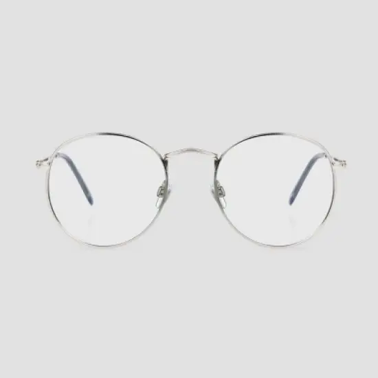 Men's Round Blue Light Filtering Glasses - Original Use&trade; Silver image {2}