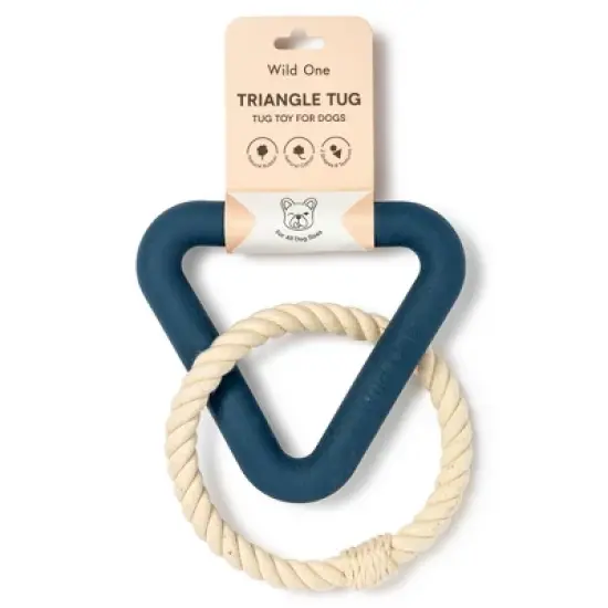 Wild One Triangle Tug Engaging Dog Toy image {4}