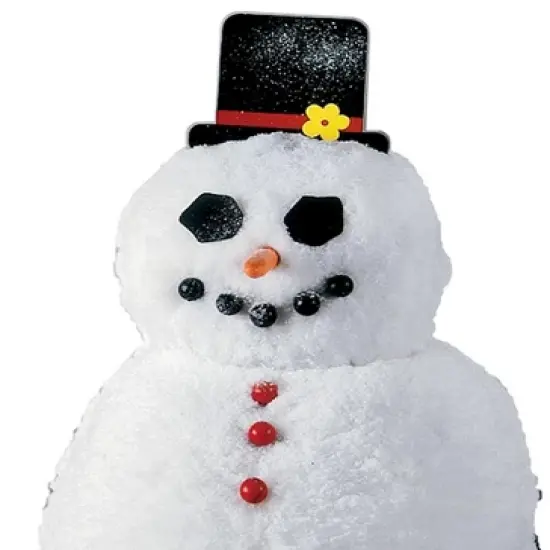 HearthSong - Decorate-a-Great Snowman Kit, Includes 40 Different Painted Wood Features with Storage Bag image {7}