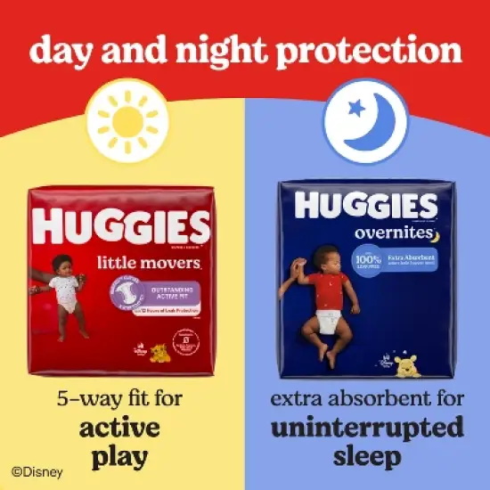 Huggies Overnites Diapers Jumbo Pack - Size 7 - 13ct image {11}