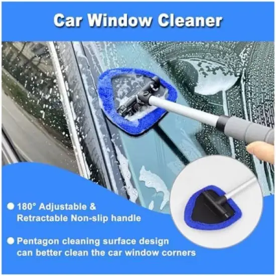 Aoibox 15Pcs Car Interior Cleaning Kit with Windshield Cleaner, Detailing Brushes, Microfiber Towels & Cleaning Gel for Car Care image {1}