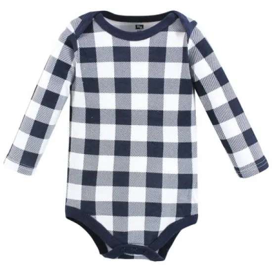 Hudson Baby Infant Boy Cotton Long-Sleeve Bodysuits, Apple Orchard image {3}