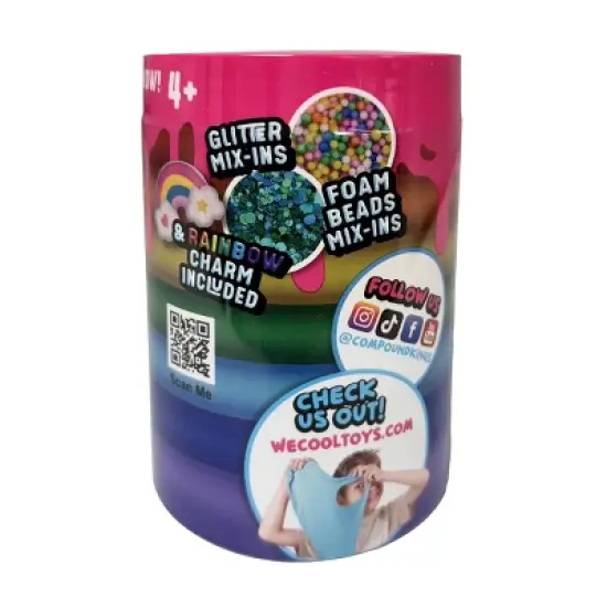 Compound Kings Rainbow Cotton Candy Layered Jar: Creative Thinking Slime for Kids, 0.55 lbs, 1 Piece image {4}