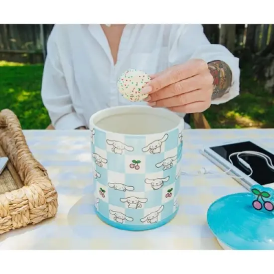Silver Buffalo Sanrio Cinnamoroll Cherry Ceramic Snack Jar | Holds 64 Ounces image {6}
