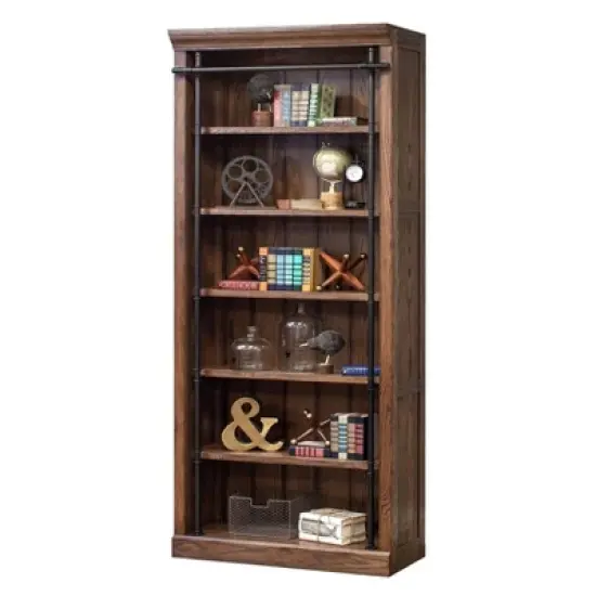 94" Avondale Tall Wood Bookcase Fully Assembled - Martin Furniture image {5}