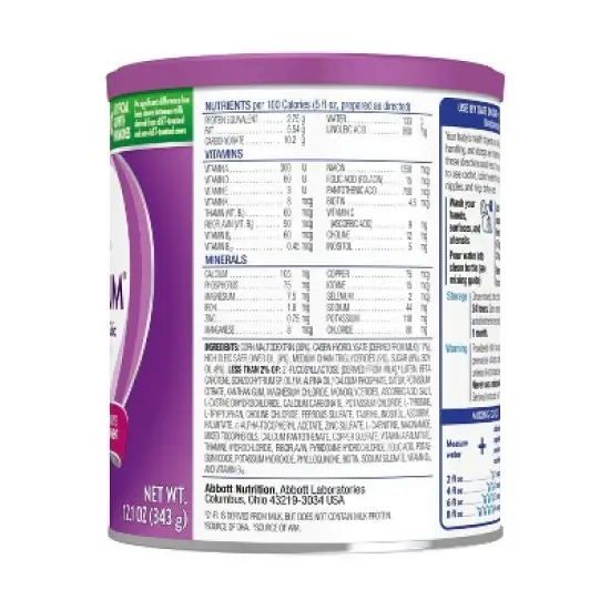 Similac Alimentum Non-GMO Hypoallergenic Powder Infant Formula - 12.1oz image {4}