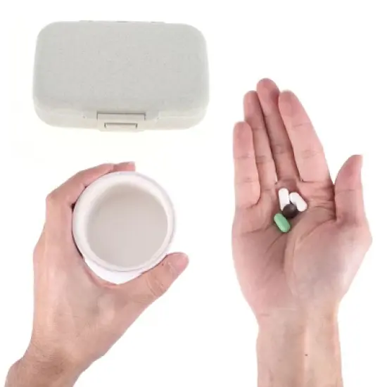 Unique Bargains 6 Grids Single Layer Pill Box 1 Pc image {3}