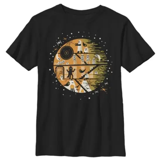 Boy's Star Wars Spooky Death Star T-Shirt image {4}