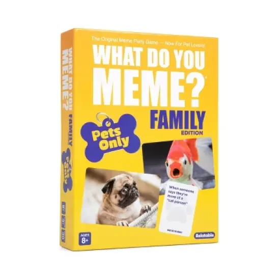 What Do You Meme? Family Pets Only Edition Card Game: Creative Thinking Party Game for 3+ Players, Includes Cards image {7}