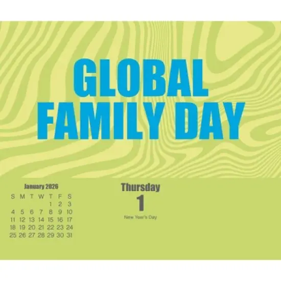 Trends International 2026 Celebrate Daily Dayata Time 6.12"x5.37" Box Calendar image {2}