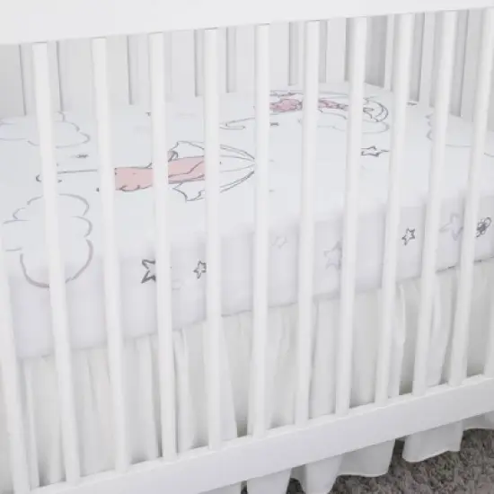 Disney Baby Winnie The Pooh Photo Op Fitted Crib Sheet - Ivory/Tan/White image {3}