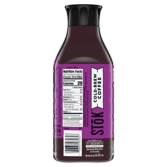 SToK Extra Bold Unsweetened Cold Brew Coffee - 48 fl oz image {10}