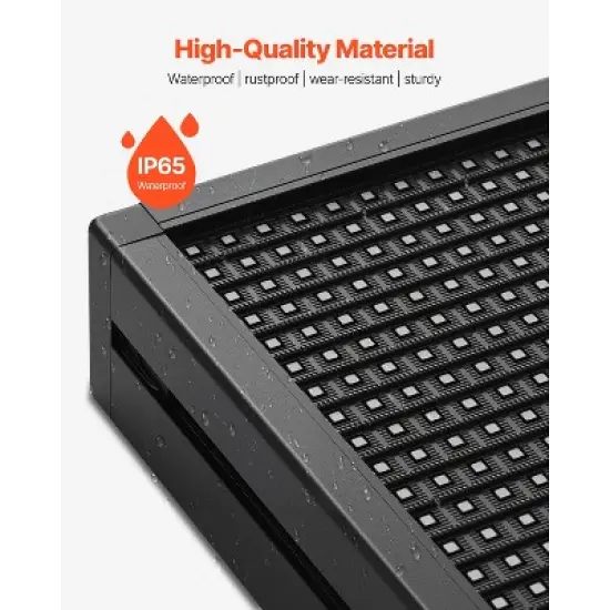 VEVOR Programmable Sign, P10 Full Color Flexible Digital Scrolling Panel, DIY Custom Text Pattern GIF Display Board, Bluetooth APP Control, Black image {5}