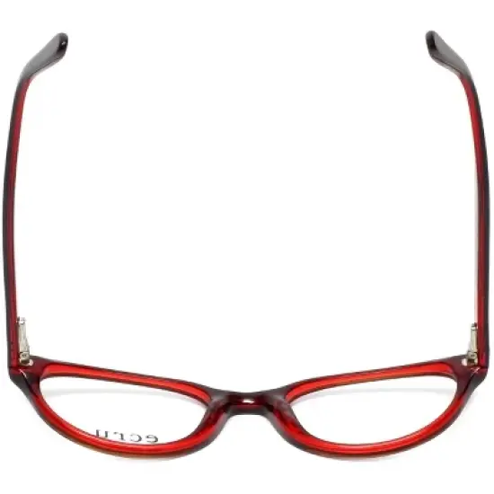 Ecru Designer Reading Glasses Daltrey-005 Red Crystal Layer 50mm 21 POWER CHOICE image {4}