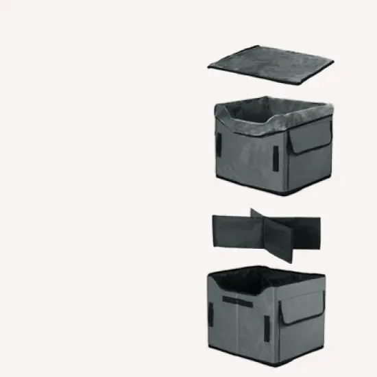 Unique Bargains Portable Dog Car Seat Gray 1 Pc image {2}