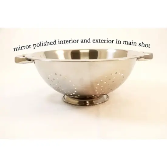 COOKPRO 242 STAINLESS STEEL COLANDER 5QT OVERSIZED HANDLES image {2}