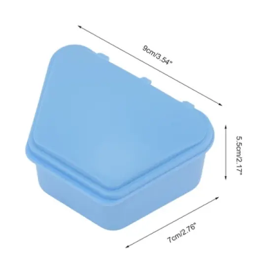 Unique Bargains Portable Trapezoidal Retainer Case Braces Box 1 Pc image {3}