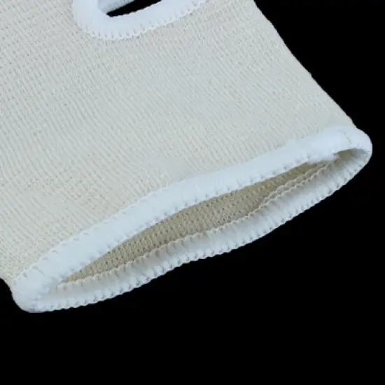 Unique Bargains Elastic Fabric Nylon Washable Reusable Ankle Brace Beige 1 Pair image {2}
