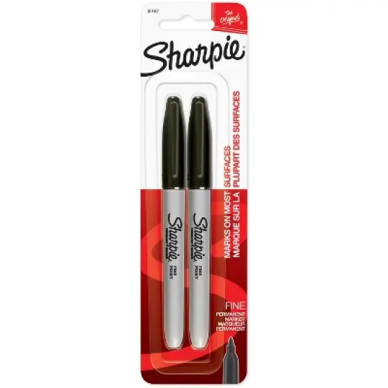Sharpie Permanent Markers Fine Tip Black image {8}