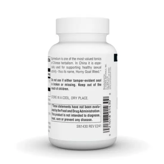 Horny Goat Weed 1000 mg by Source Naturals, Inc.  -  60 Tablet image {2}