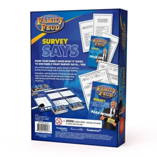 Imagination Gaming, Inc. Family Feud Survey Says Gamestar Bonus Board Game image {1}