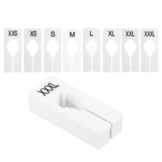 Unique Bargains Reusable Rectangle Clothes Dividers Blank Labels 16 Pcs image {5}