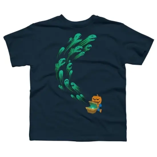 Boy's Design By Humans It's time for halloween By SINDAR T-Shirt image {4}