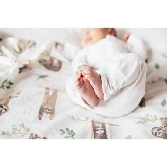 Copper Pearl Knit Swaddle Blanket image {3}