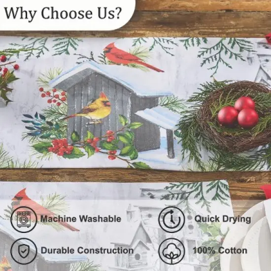 Park Designs Holiday Cardinal Love Table Runner 13"X 36" image {4}