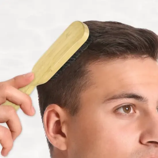 Unique Bargains Men's Bristle Hair Brush 1 Pc image {2}