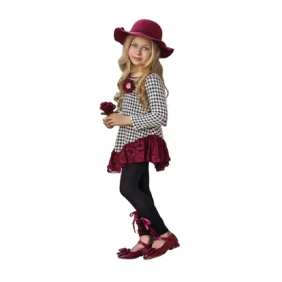 Girls Braided Plaid Lace Trim Tunic & Legging Set - Mia Belle Girls image {6}