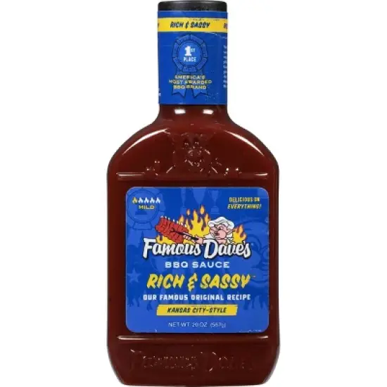 Famous Dave's Rich & Sassy Barbeque Sauce - 20oz image {4}