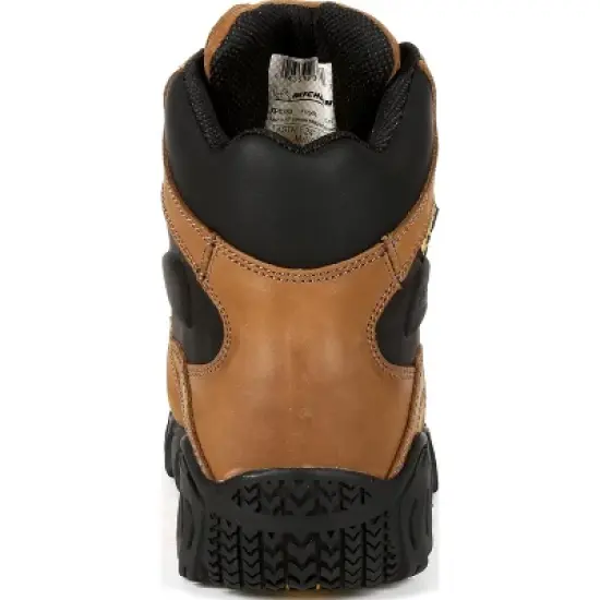 Men's Michelin Steel Toe Internal Met Guard Work Boot, XPX763, Brown image {3}