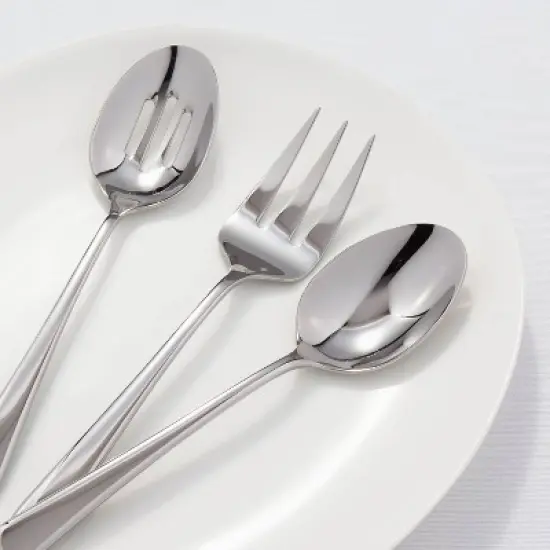 3pc Harrington Serve Set Silver - Threshold&trade; image {1}