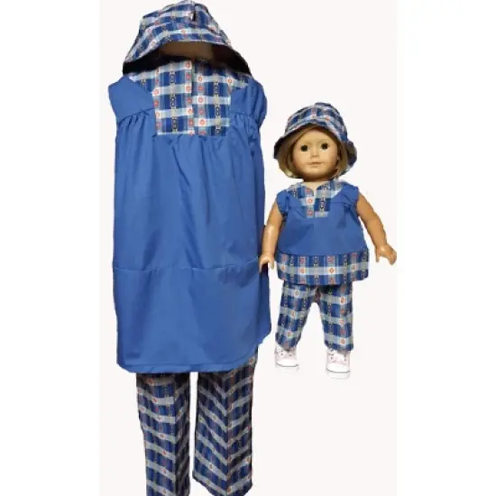 Doll Clothes Superstore Size 3 Matching Girl And Doll 3 Piece Pant Set On Sale image {1}