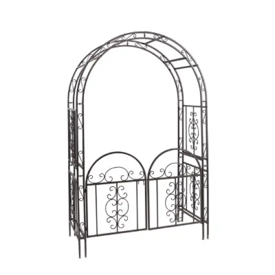 Montebello Iron Garden Arbor with Gate image {8}