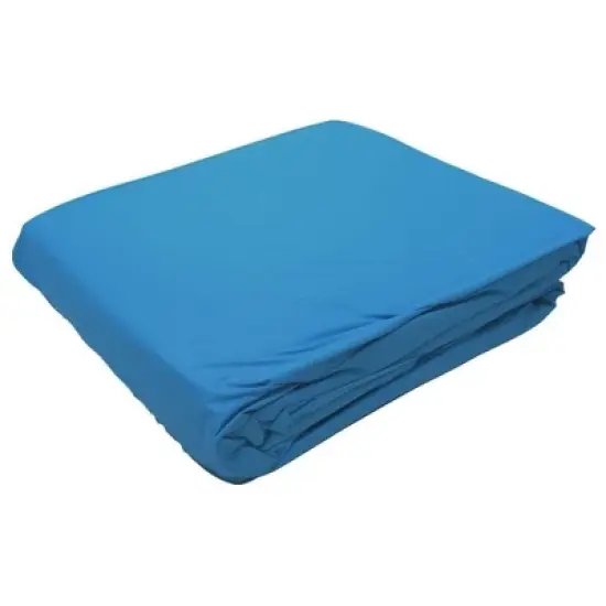 Swimline LI244820 24' Solid Blue Round Above Ground Swimming Pool Overlap Liner image {6}