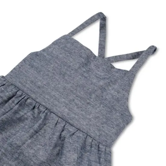 Hope & Henry Girls' Organic Cotton Sleeveless Knit Flounce Sundress, Infant image {1}