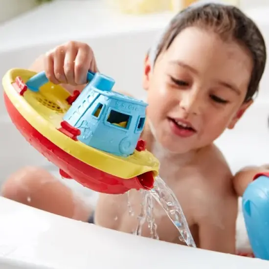 Green Toys Eco-Friendly Submarine and Tug Boat Set image {1}