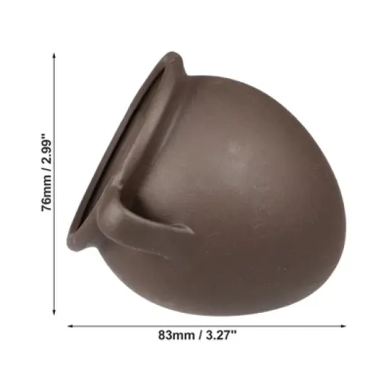 Unique Bargains Resin Aquarium Hideaway Rock Cave Fish Tank Decoration Brown 3.27''x3.82''x2.99'' image {3}