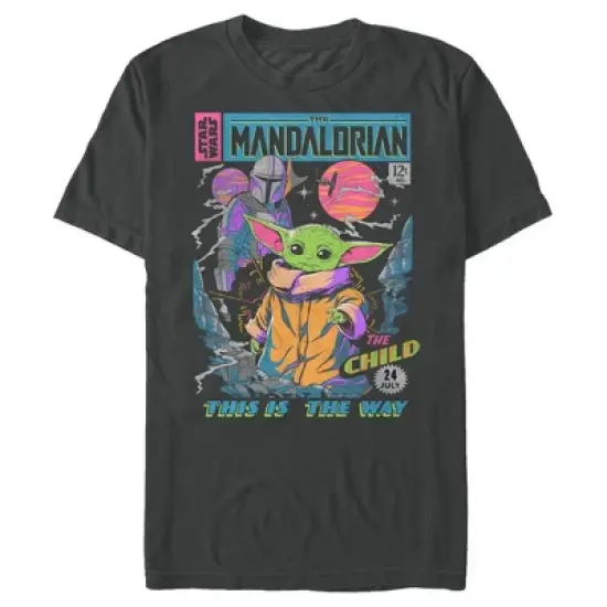Men's Star Wars The Mandalorian 12 Cents Retro Comic T-Shirt image {4}