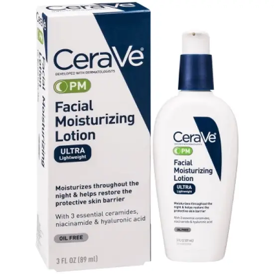 CeraVe PM Facial Moisturizing Lotion, Night Cream for All Skin Types image {14}