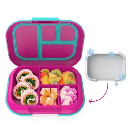 Bentgo Kids' Chill Lunch Box, Bento-Style Solution, 4 Compartments & Removable Ice Pack image {7}