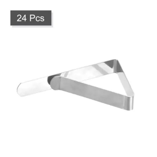 Unique Bargains 430 Stainless Steel Outdoor Restaurant Picnic Tablecloth Clips 24 Pcs image {2}