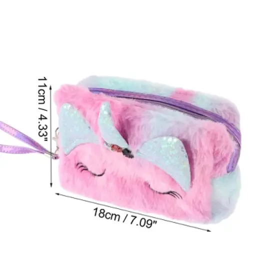 Unique Bargains Women Portable Cartoon Makeup Bag 1 Pc image {2}